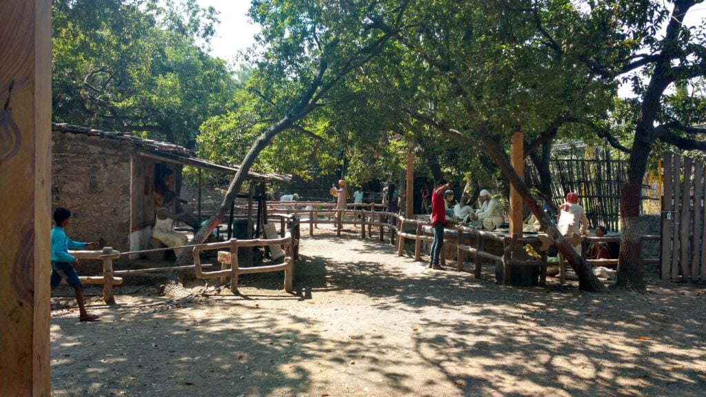 Sai Heritage Village where Baba is blessing his devotees